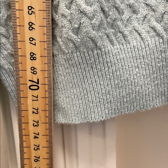 Tricots St Raphael - Silk Cashmere Blend Long Sleeve Sweater - Blue - XL - Picture 7 of 10